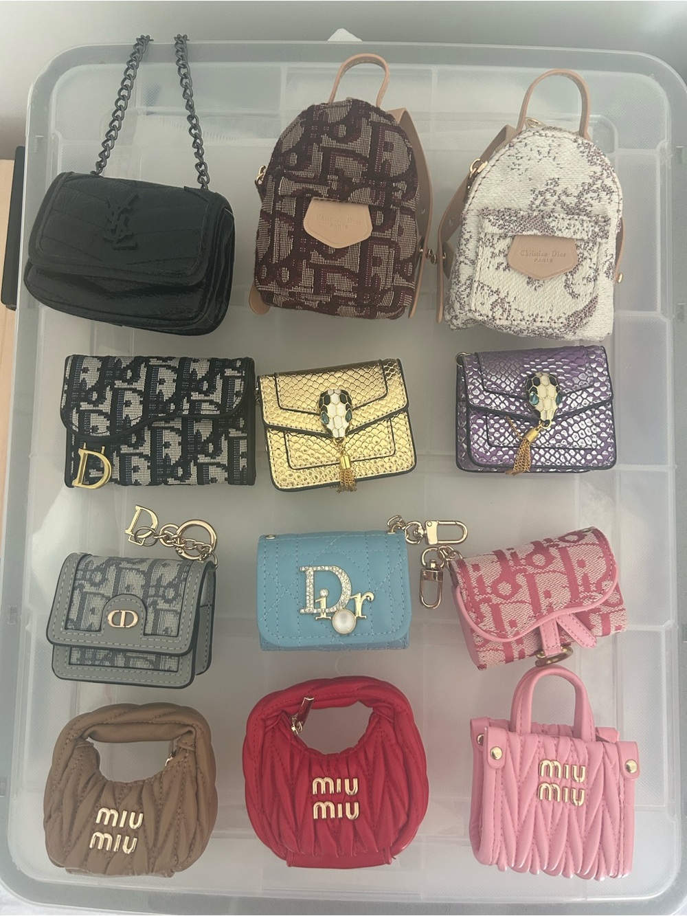 Bag Charms in Brown, Yellow & Multicolor - Picture 2 of 2